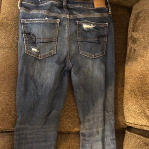 American Eagle Flare Jeans with Holes